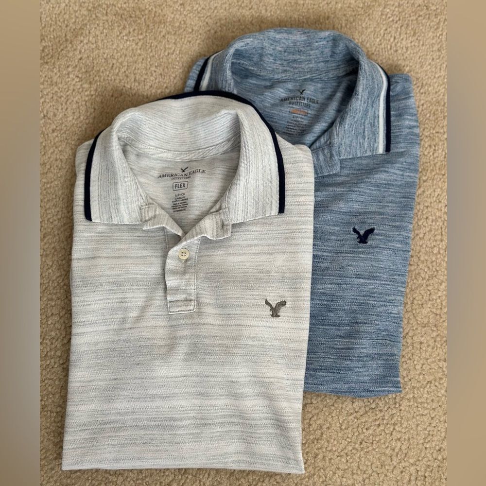 American Eagle Outfitters Classic Fit Polo Shirts Bundle Size Small
